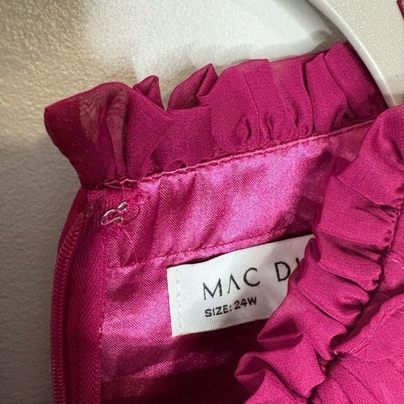 Mac Duggal 68424 Ruffle Long Dress NWOT - Picture 5 of 6